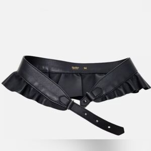 Max Mara Leather Belt Ultramarine Burgos NWT